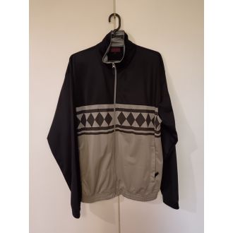 Verkkatakki L Musta Hopea